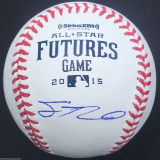 Sean Newcomb Signed 2015 Futures Game Omlb Baseball Los Angeles Angels Proof J5