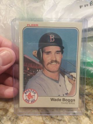 Wade Boggs 1983 Fleer Rc Baseball Card