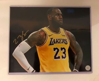Lebron James Hand Signed 8x10 Photo Autographed Lakers Basketball Picture W/