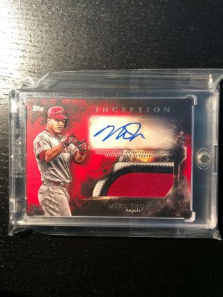 2018 Topps Inception Mike Trout Patch Auto Sp 19/25 Angels
