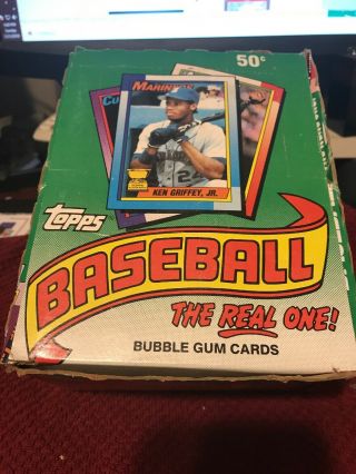 1990 Topps Wax Box Baseball Cards 36 Packs