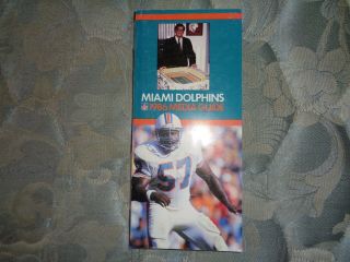 1986 Miami Dolphins Media Guide Press Book Yearbook Program Nfl Football Ad