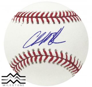 Rockies Charlie Blackmon Autographed Major League Game Baseball Jsa Auth 3
