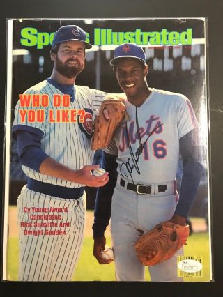 Doc Gooden Signed Sports Illustrated Mag No Label Ny Mets September 24 1984 Jsa