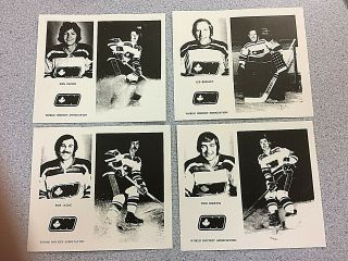 1972 - 73 Wha Ottawa Nationals Complete Set 23 Hockey Photos With Envelope