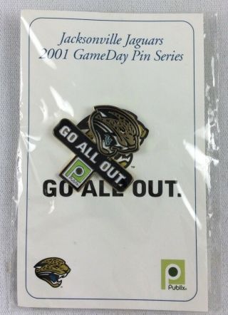 Nfl 2001 Jacksonville Jaguars Gameday Pin Series - Go All Out - Publix