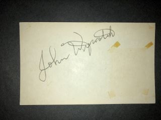 1940s Pirates: Johnny Wyrostek,  Vintage Signed 3x5 From 1950