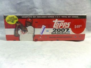 2007 Topps Major League Baseball Cards/series 1 & 2 Complete Set Of 661 ⭐sealed⭐