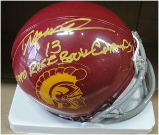Todd Marinovich Signd Auto Football Mini Helmet Usc Trojans Rose Bowl Champs