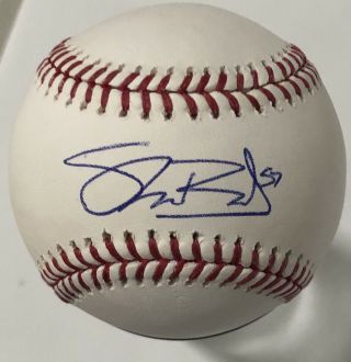 Shane Bieber Signed Autographed Cleveland Indians Oml Baseball Cy Young