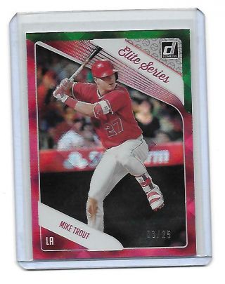 2018 Donruss Limited Elite Series Card Of Mike Trout 3 Of 25