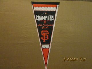 Mlb San Francisco Giants Vintage 2014 Nl Champions Logo Baseball Pennant
