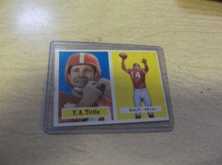 1957 Topps Football 30 Y.  A.  Tittle 49ers