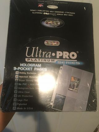 500 Ultra Pro Platinum 9 - Pocket Pages Card Protectors Brand Es