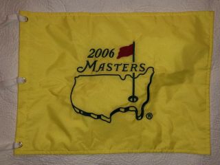 2006 MASTERS GOLF PIN FLAG AUGUSTA NATIONAL PHIL MICKELSON 2