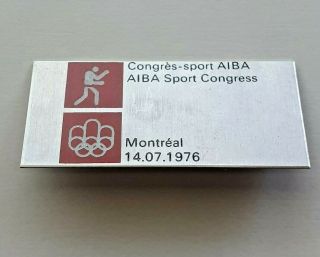 1976 Boxing Aiba Sport Congress Montreal 1976 Olympic Pin Badge Collectible