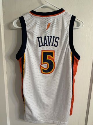 Authentic Golden State Warriors Adidas Womens Basketball Jersey L Baron Davis A2 2