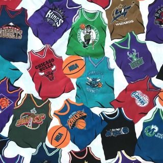 Springs Nba Basketball Team Jersey Twin Flat Bed Sheet 92”x 67 “