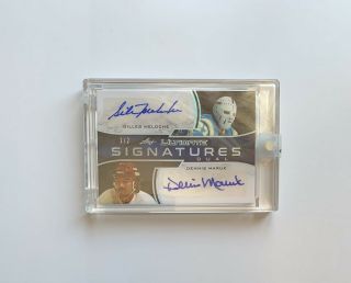 2018 - 19 Leaf Ultimate Signatures Dual Silver Gilles Meloche & Dennis Maruk 1/2