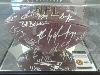 England Patriots Football Signed By Team