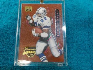 1996 Playoff Contenders Emmitt Smith Leather Accents 22 Nm - Mt