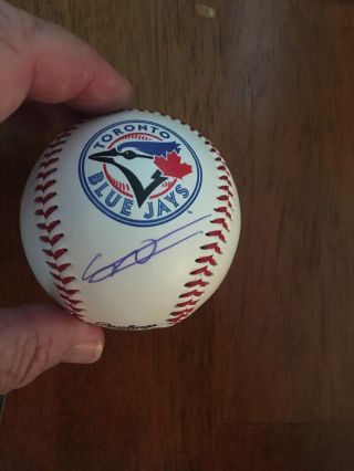 Vladimir Guerrero Jr Autographed Signed Mlb Baseball Ball Blue Jays