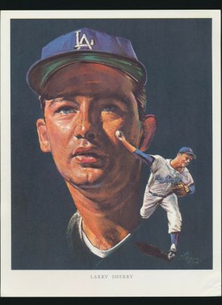 1962 Union Oil Los Angeles Dodgers Volpe (portraits) - Larry Sherry Jewish