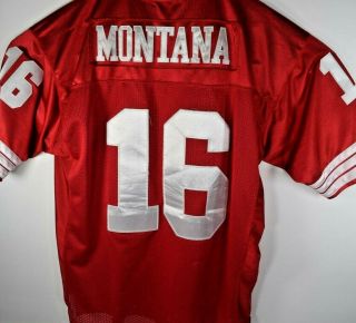 Authentic Joe Montana San Francisco 49ers Mitchell & Ness Nfl Sewn Jersey Sz 52