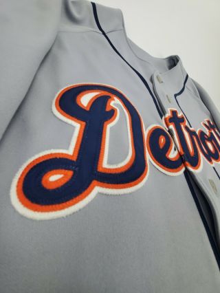Detroit Tigers MLB baseball Gray Jersey Majestic Adult Size XL 2