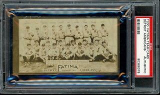 1913 T200 Fatima - Detroit Tigers - Psa A - With Ty Cobb