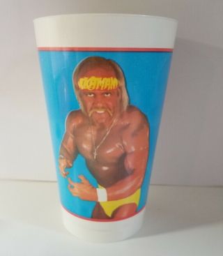 Vintage Wwf Wrestling Plastic Cup 1988 - Hulk Hogan