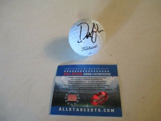 Dustin Johnson Hand Signed Autographed Golf Balls With