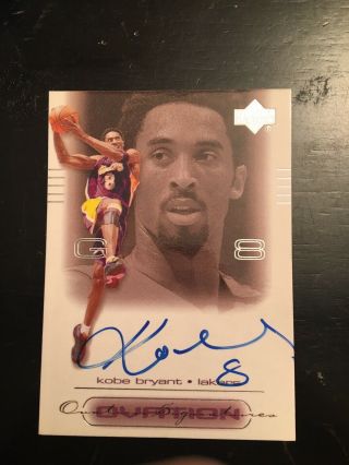 2000 - 01 Upper Deck Ovation Kobe Bryant Autograph Auto Signature Lakers