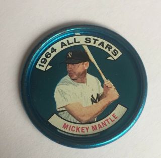 1964 Topps Mickey Mantle 131 All Star Coin (left Handed)