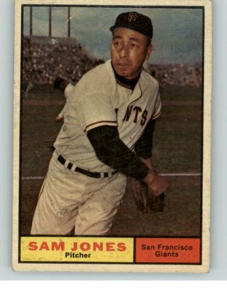 1961 Topps 555 Sam Jones Giants Vg 366332 (kycards)
