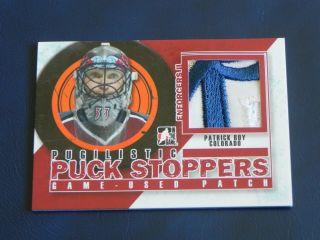 2013 - 14 13/14 Itg Enforcers Ii Pugilistic Puck Stoppers Red Patrick Roy Patch 10