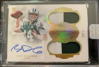 Sam Darnold 2018 Flawless Rookie Dual Patch Auto 24/25 Rc Autograph