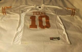 Texas Longhorns Vince Young Mens Size Large Nike Authentic Jersey 10 R.  I.  P.