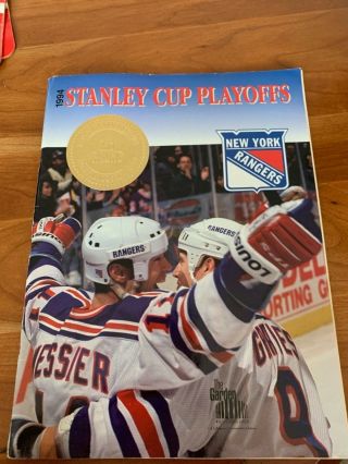 1994 Nhl Stanley Cup Playoffs Conference Finals Program Ny Rangers Vs Nj Devils