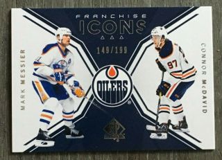 18 - 19 Ud Sp Authentic Franchise Icons Messier / Mcdavid 117 149/199
