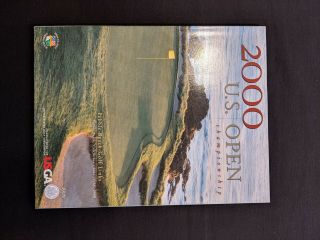 2000 US Open Golf Program & Tickets Passes - Pebble Beach Tiger Woods 2