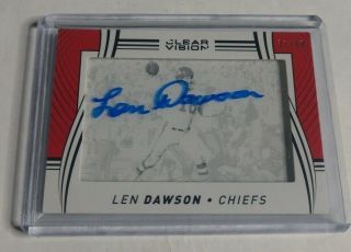 R3921 - Len Dawson - 2016 Panini Clear Vision - Autograph - 31/50 - Chiefs -