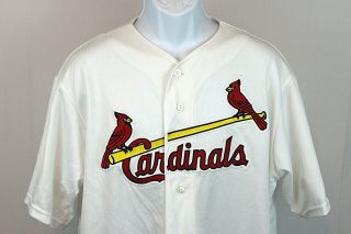 Majestic Mens Large St.  Louis Cardinals Albert Pujols MLB Baseball Jersey Sewn 2