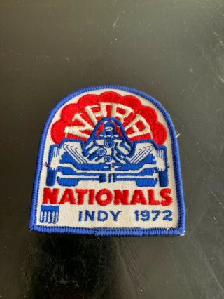 Vintage 1972 Nhra Indy Nationals Patch