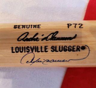 Andre Dawson Signed Game Model P72 Bat Chicago Cubs Montreal Expos 2