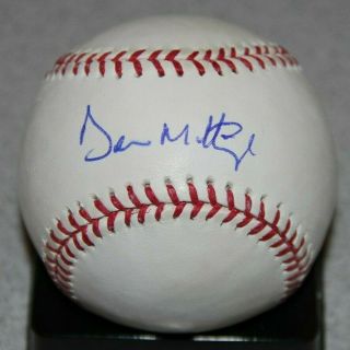 Don Mattingly Signed Autographed Auto Roml Baseball Jsa Witness W734893 Yankees