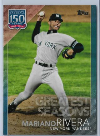 2019 Topps Series 2 Greatest Seasons Blue Parallel Mariano Rivera Gs - 10