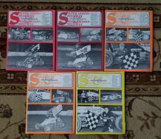 1990 Silver Spring Speedway Programs Susquehanna Sprint Stock Car Racing 5 Dif