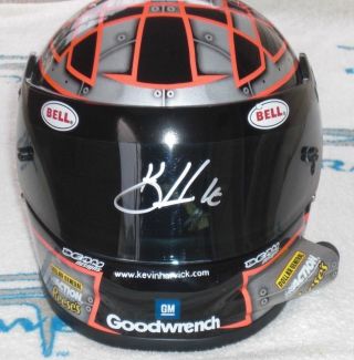 Kevin Harvick Signed Nascar Goodwrench Bell Mini Racing Helmet 1:3 J.  S.  A.  Cert.