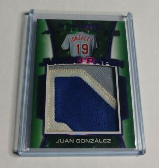 R14,  114 - Juan Gonzalez - 2018 Leaf In The Game - Jumbo Patch - 2/6 -